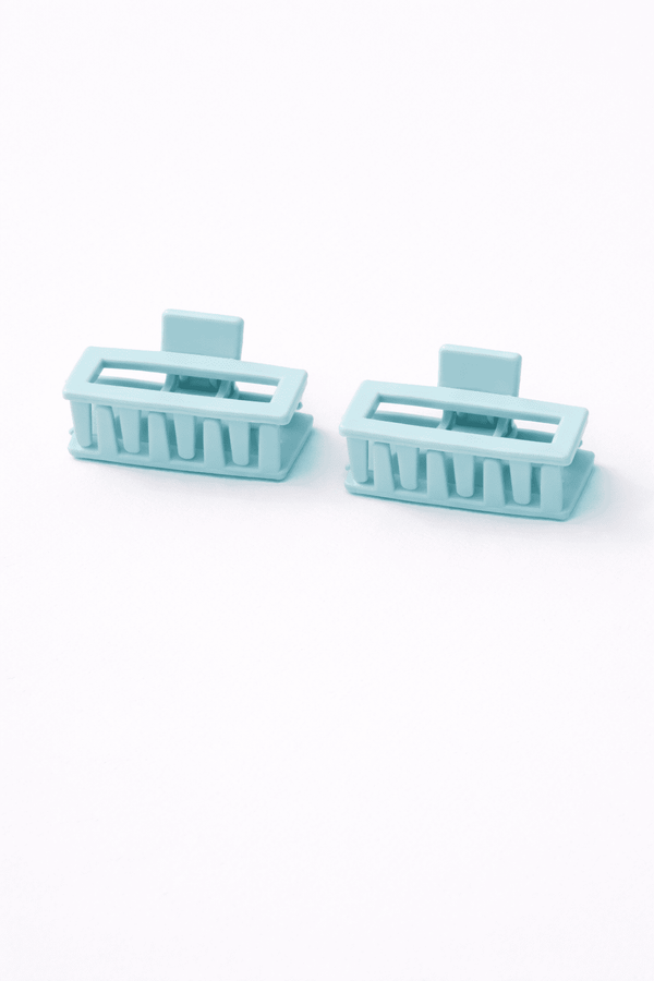 Matte Boxy-Rectangular Hair Clip (Pack of 2)