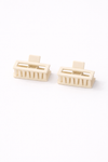 Matte Boxy-Rectangular Hair Clip (Pack of 2)