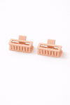 Matte Boxy-Rectangular Hair Clip (Pack of 2)