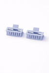 Matte Boxy-Rectangular Hair Clip (Pack of 2)