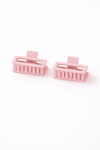 Matte Boxy-Rectangular Hair Clip (Pack of 2)