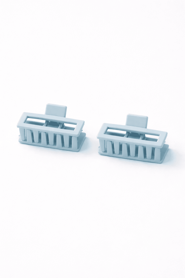 Matte Boxy-Rectangular Hair Clip (Pack of 2)