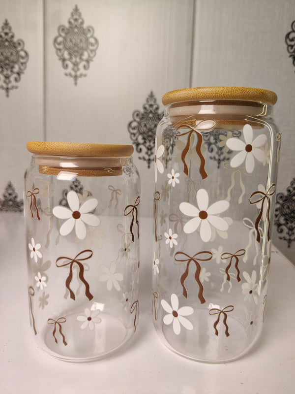 Bow Me in Coffee Glass Cup/ Tumblers / Iced Coffee Glass