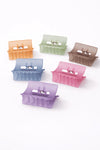 Pastel Boxy Hair Claw