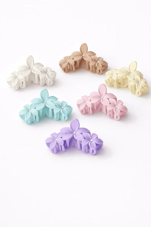 Pastel Floral Hair Claw