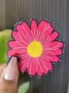 Pink Daisy Flower Sticker