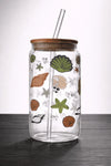 Seashells & Bubbles Glass Cup/ Tumblers / Iced Coffee Glass