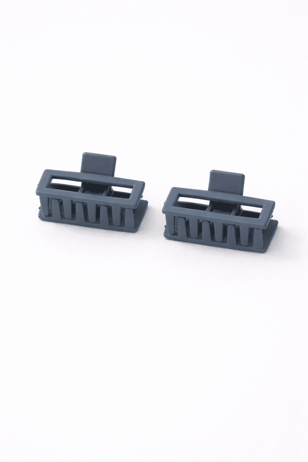Matte Boxy-Rectangular Hair Clip (Pack of 2)