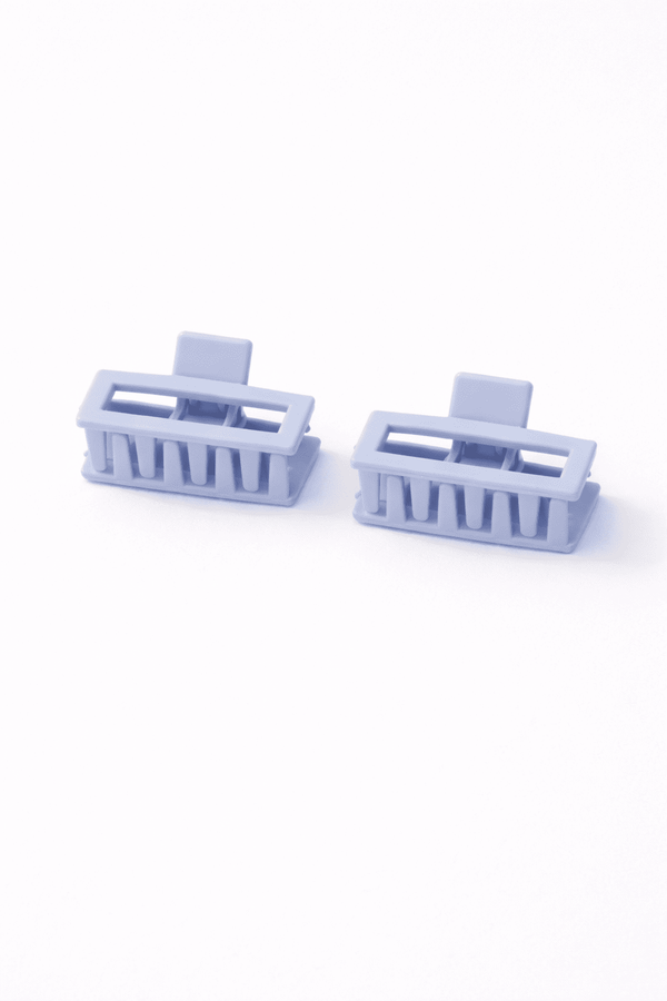 Matte Boxy-Rectangular Hair Clip (Pack of 2)