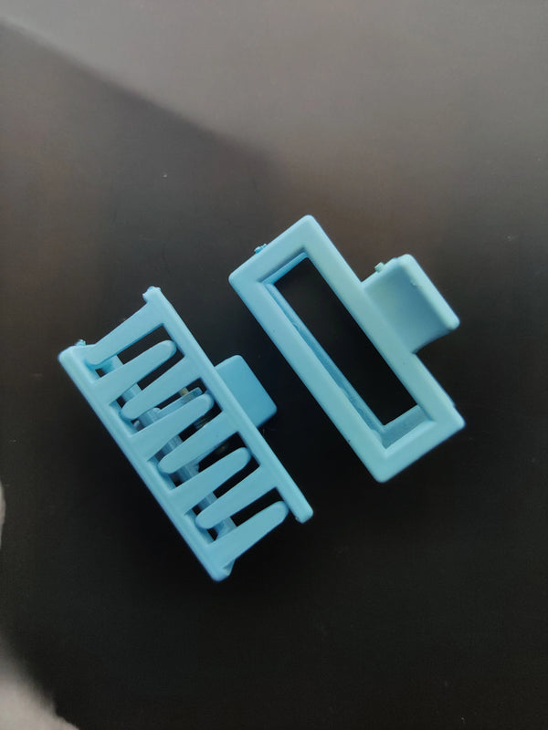 Matte Boxy-Rectangular Hair Clip (Pack of 2)