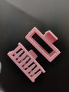 Matte Boxy-Rectangular Hair Clip (Pack of 2)