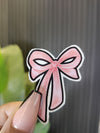 Pink Bow Sticker
