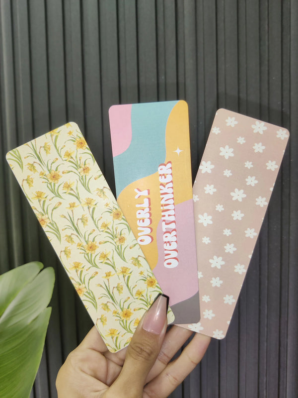 Overly Overthinker Bookmarks Set of 3