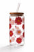 Dreamin' Pink Daisy Glass Cup/ Tumblers / Iced Coffee Glass